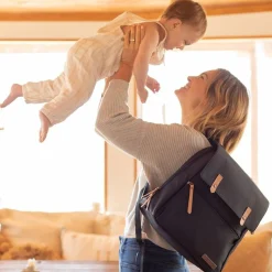 Petunia Pickle Bottom Meta Diapers Backpack - Black Matte Canvas