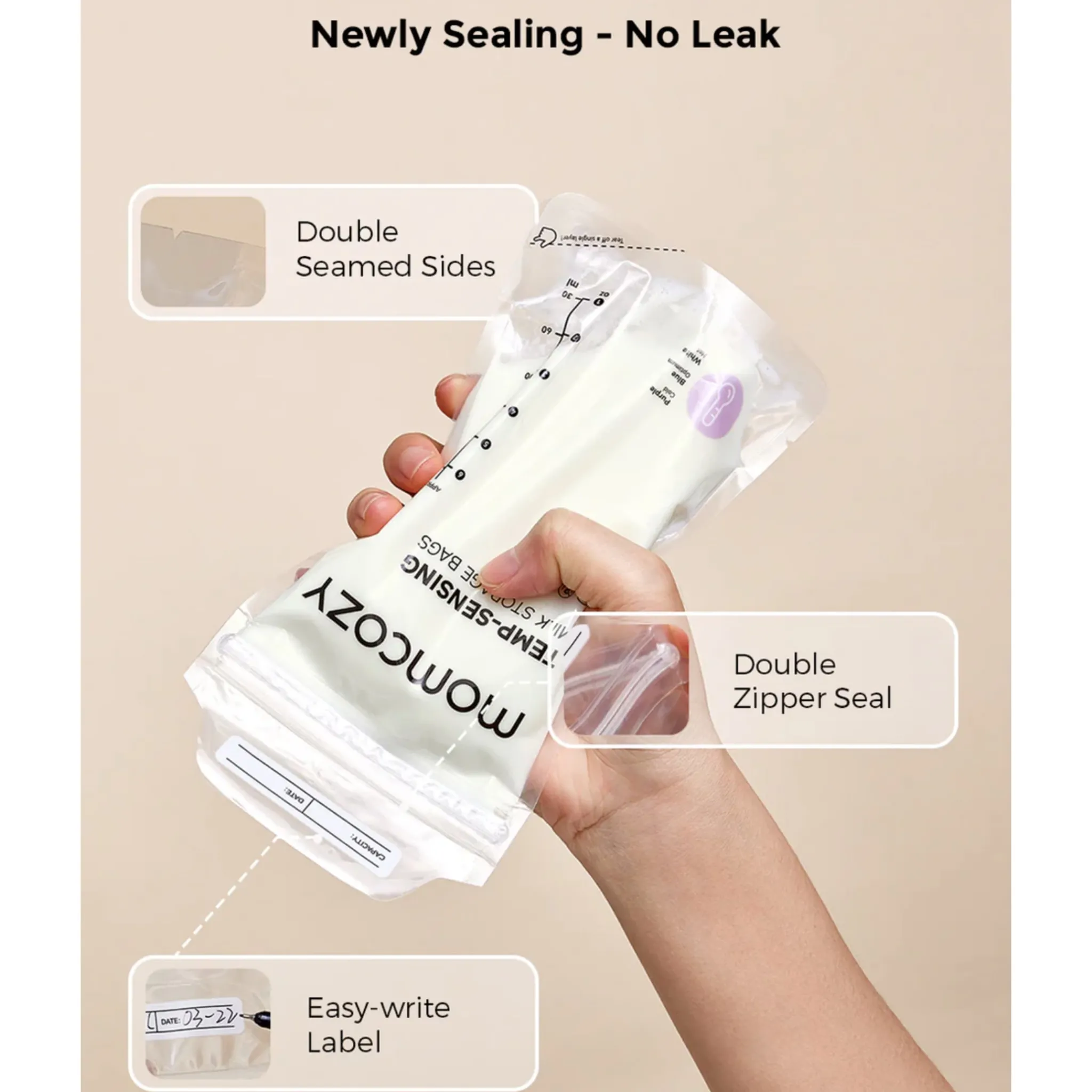 Momcozy Breastfeeding>Milk Shortage Bags (120)