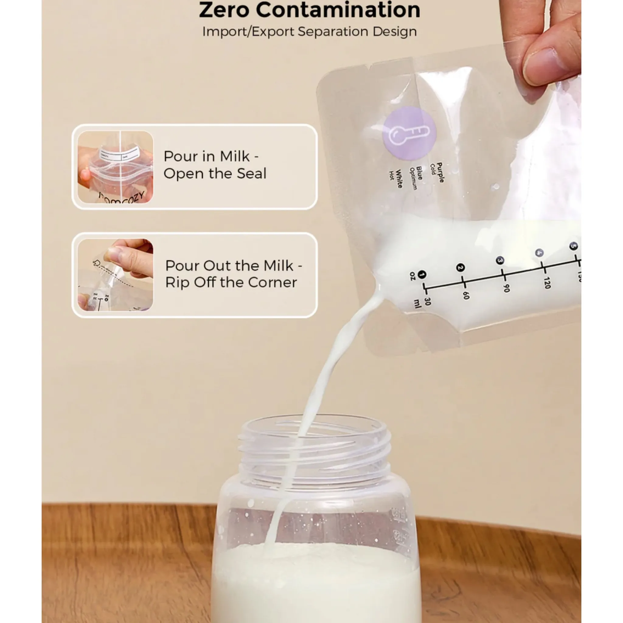 Momcozy Breastfeeding>Milk Shortage Bags (120)