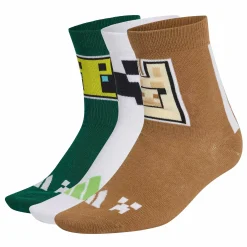 Kids/BOY Adidas Minecraft Socks Size 5-7e