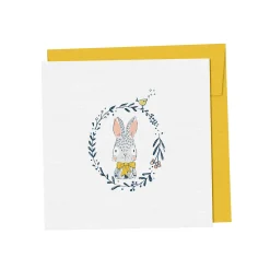 Mimosa Design Party Supplies>Mini Baby Greeting Card - Bunny