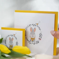 Mimosa Design Party Supplies>Mini Baby Greeting Card - Bunny