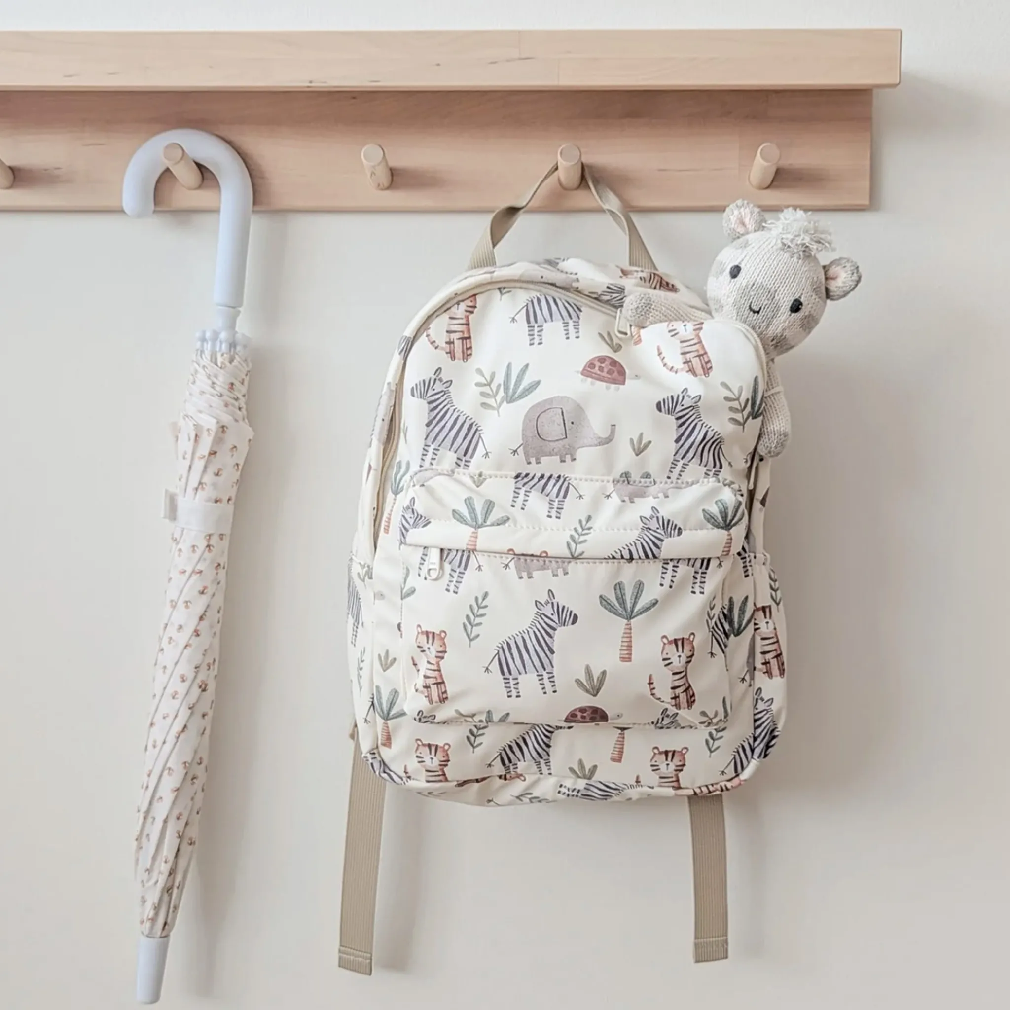 Kids Menoum Menoum Mini Backpack-Safari