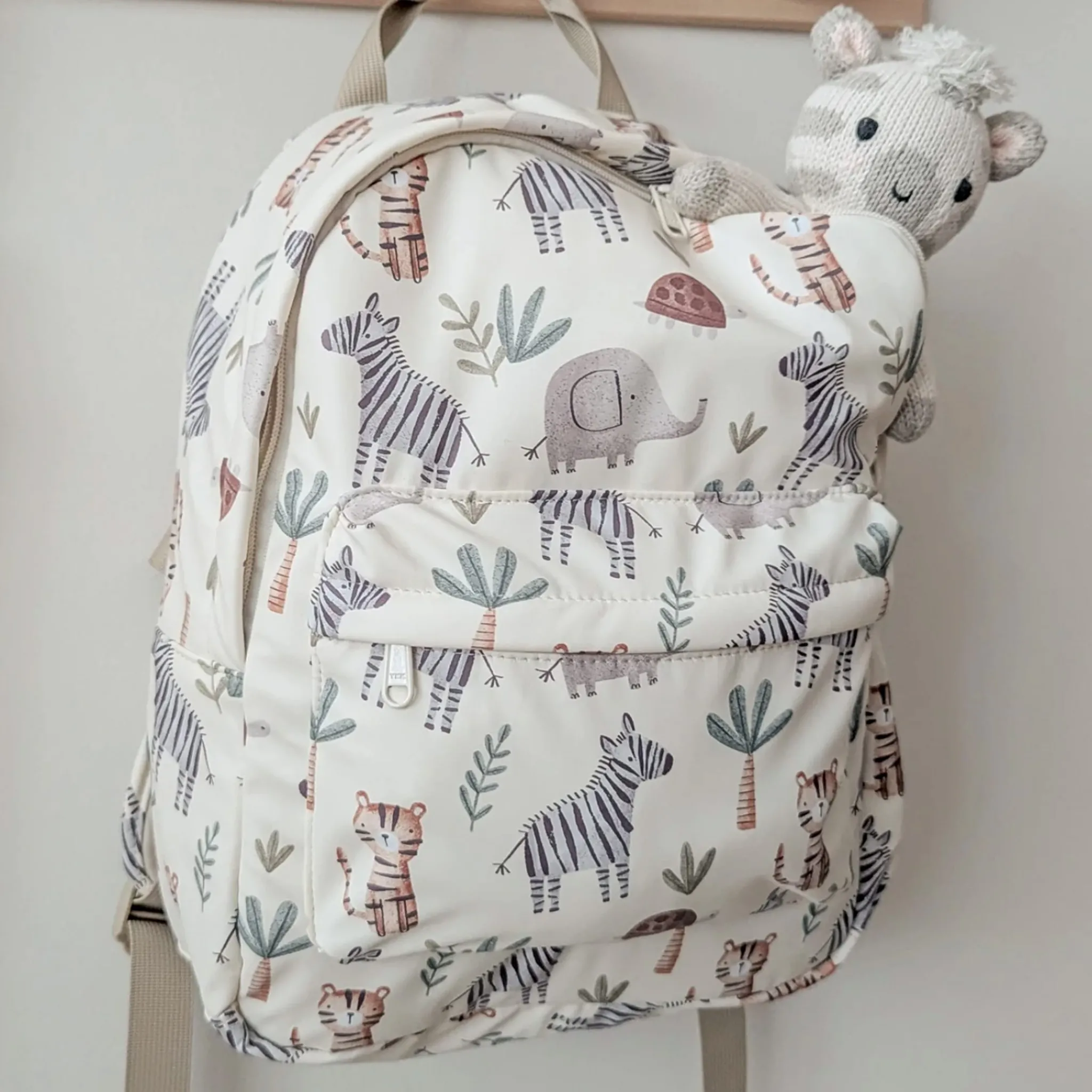 Kids Menoum Menoum Mini Backpack-Safari