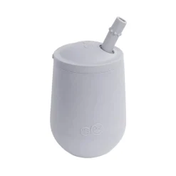 Kids EZ PZ Fun Mini Cup + Straw Training System - Pewter Grey