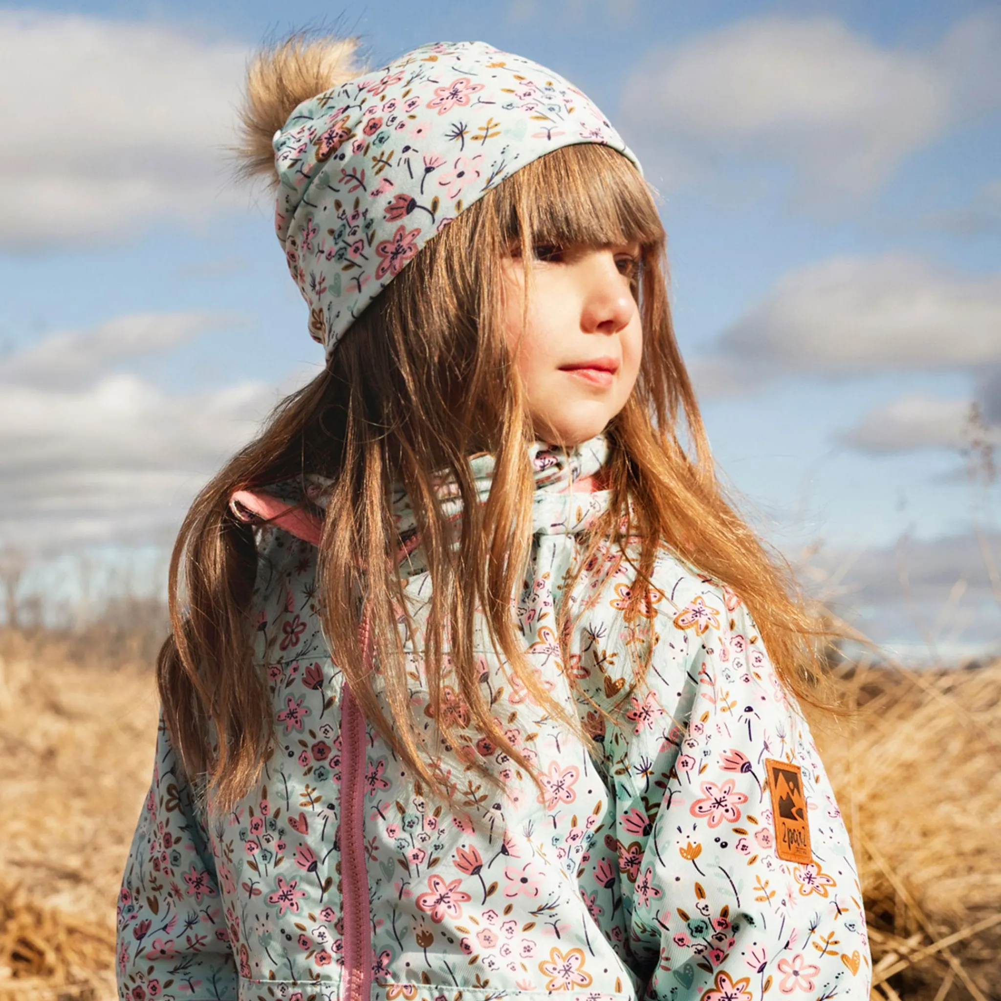 Kids Deux par Deux Mini Flowers Hat 2-14