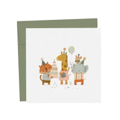 Mimosa Design Party Supplies>Mini Holiday Greeting Card - Savannah Party