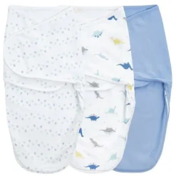 Aden + Anais Minky Easy Swaddle Wrap (3) - Dino