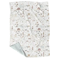 Kids Veille sur Toi Blankets|Blankets>Minky Little Blanket - Gédéon's Farm