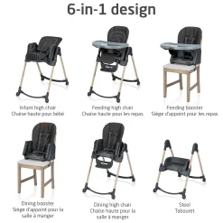 Maxi-cosi Minla 6-in-1 High Chair - Beyond Graphite