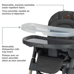 Maxi-cosi Minla 6-in-1 High Chair - Beyond Graphite