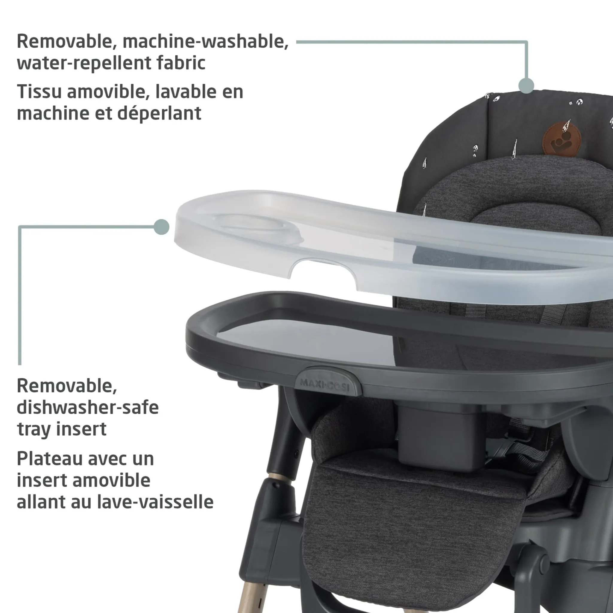 Maxi-cosi Minla 6-in-1 High Chair - Beyond Graphite