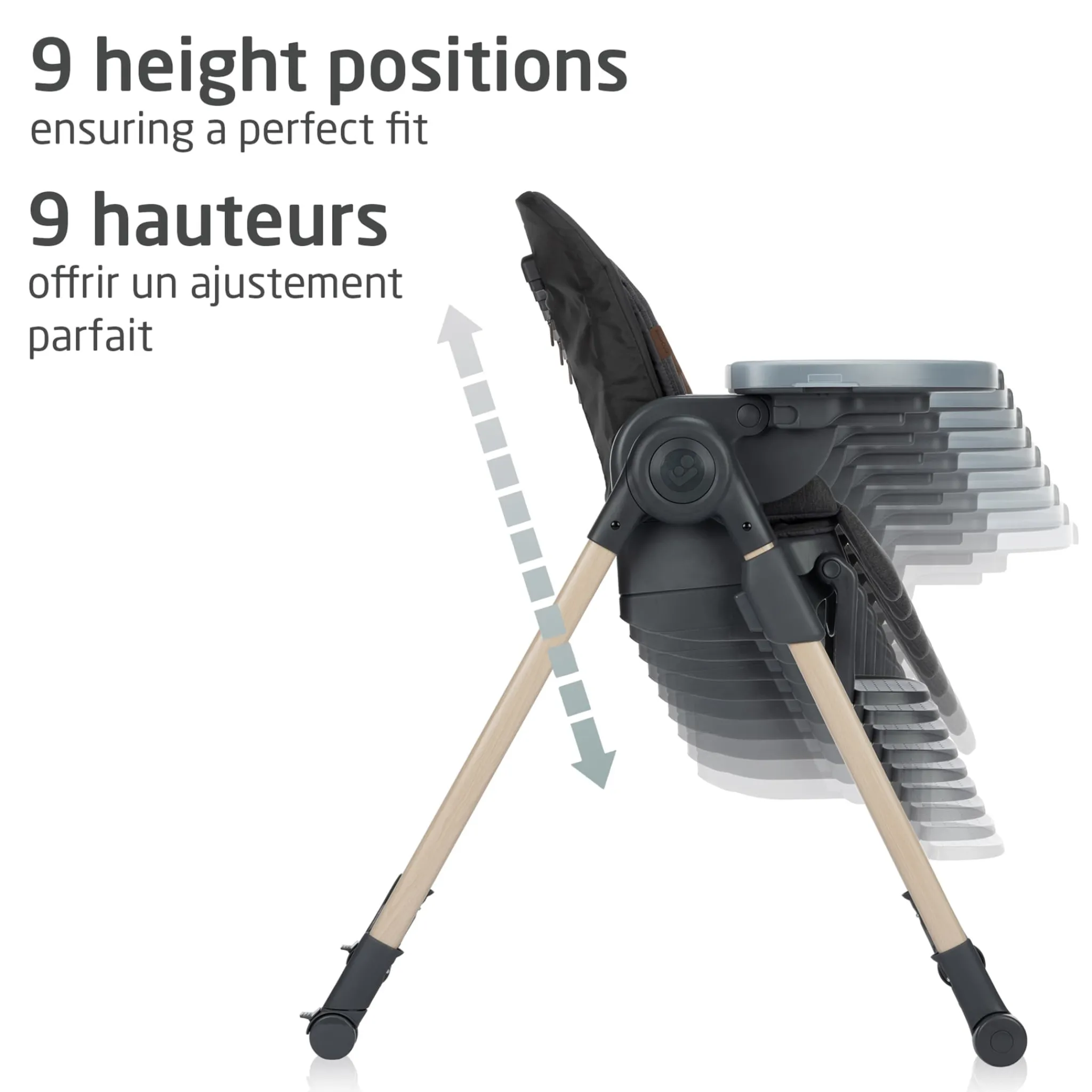 Maxi-cosi Minla 6-in-1 High Chair - Beyond Graphite