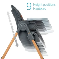 Maxi-cosi Minla 6-in-1 High Chair - Classic Graphite