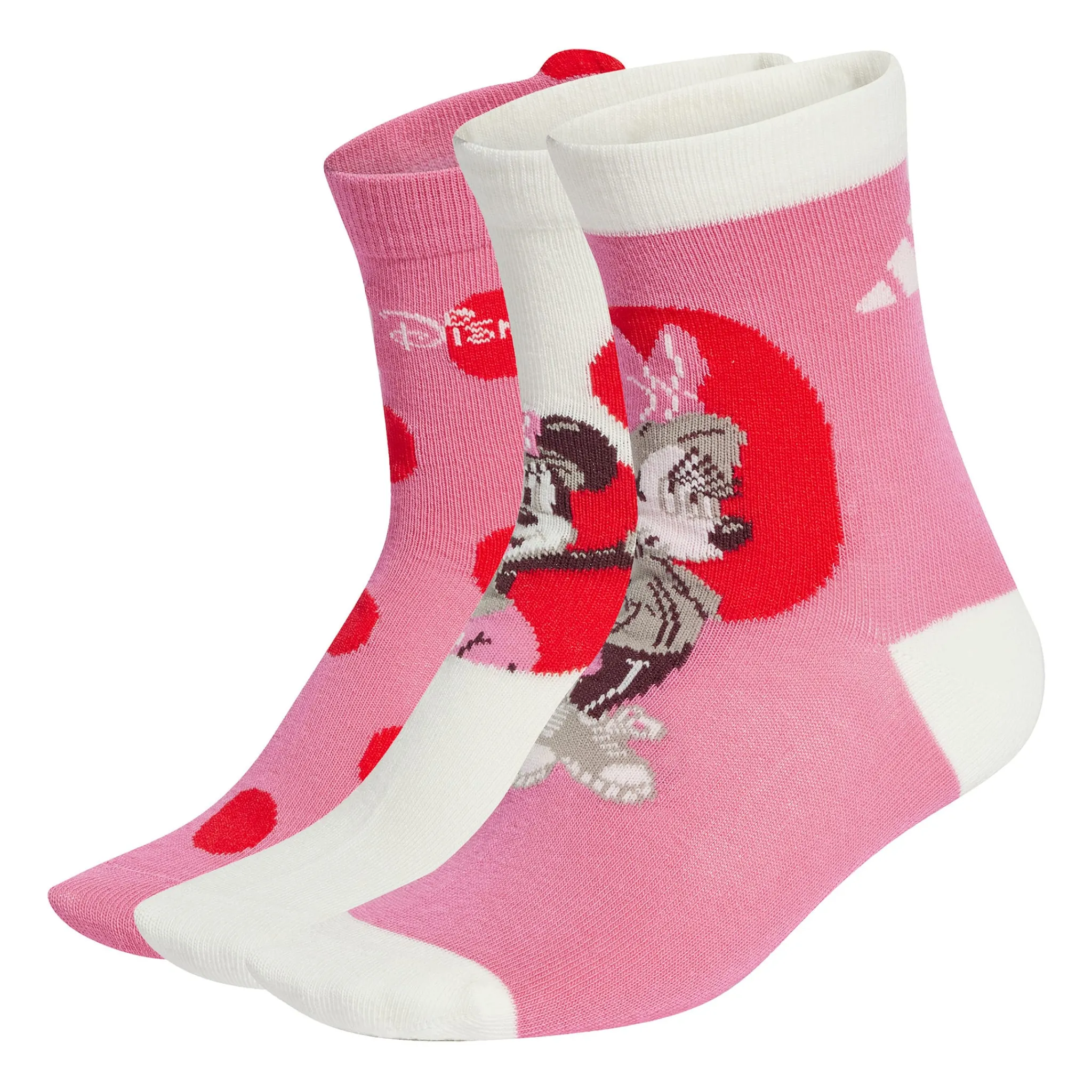 Kids Adidas Socks|Underwear & Socks>Minnie 3-Pack Socks Sizes 10-13