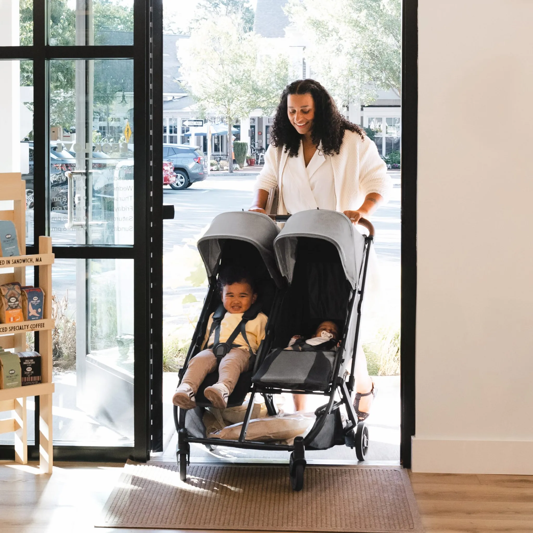Kids UPPAbaby Strollers|Strollers & Trailers>Minu Duo Carbon - Greyson
