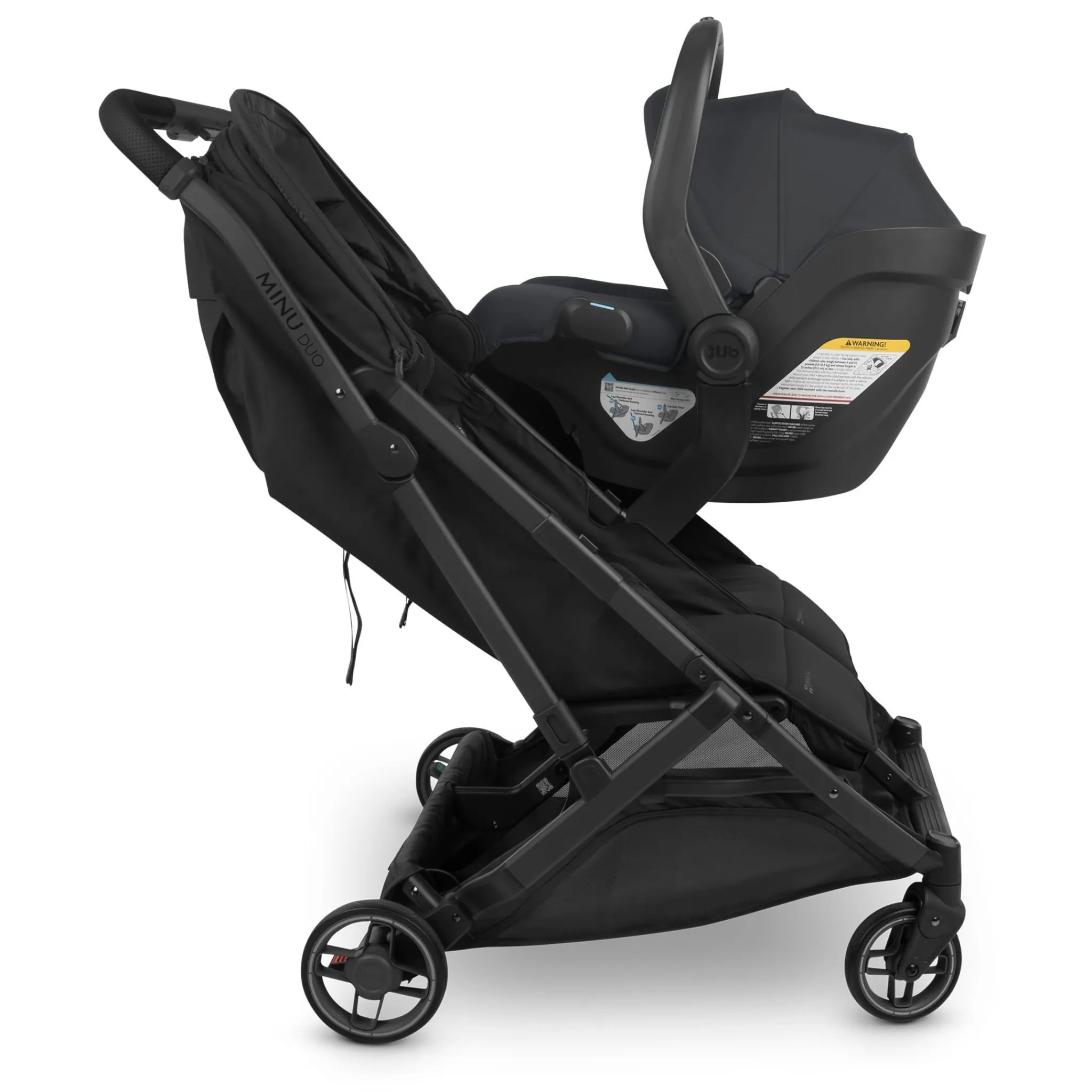 Kids UPPAbaby Strollers|Strollers & Trailers>Minu Duo Carbon - Greyson
