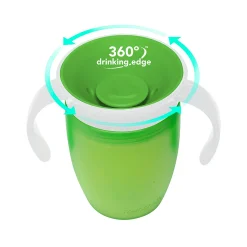 Kids Munchkin Miracle 360 Trainer Cup 7oz - Green