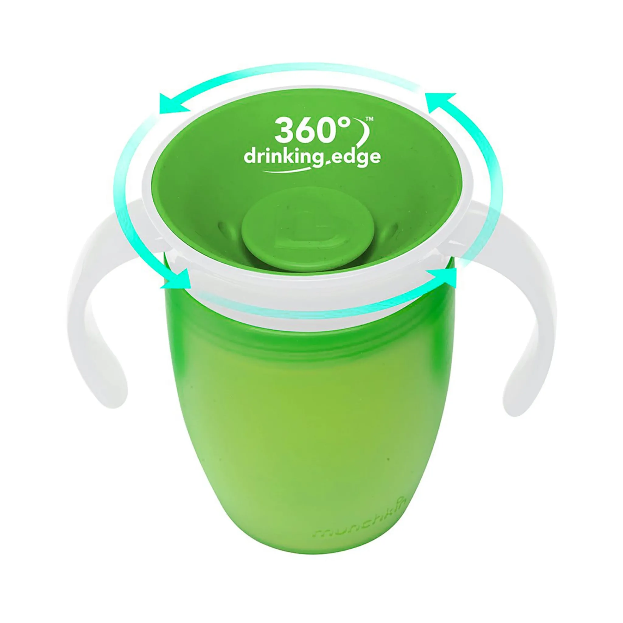 Kids Munchkin Miracle 360 Trainer Cup 7oz - Green