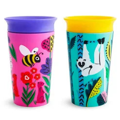 Kids Munchkin Breastfeeding|Tableware>Miracle® 360° WildLove Sippy Cup (2)