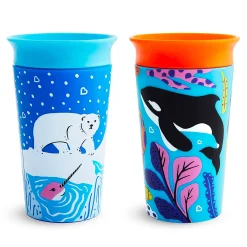 Kids Munchkin Miracle® 360° WildLove Sippy Cup 2-Pack