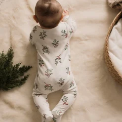 BOY Petit Lem Mistletoe Pajamas 0-24m