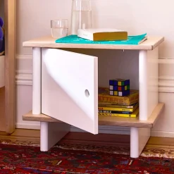Oeuf ML Nightstand - White/Natural