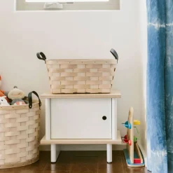 Oeuf ML Nightstand - White/Natural