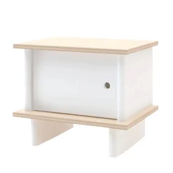 Oeuf ML Nightstand - White/Natural