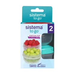Kids Sistema Breastfeeding|Snack Bags & Containers>210ml Portionpod™ TO GO™ 2 Pack