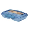 Kids Sistema Breastfeeding|Snack Bags & Containers>350ml Small Split TO GO™ - Blue