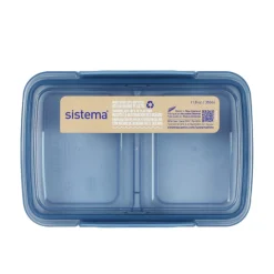 Kids Sistema Breastfeeding|Snack Bags & Containers>350ml Small Split TO GO™ - Blue