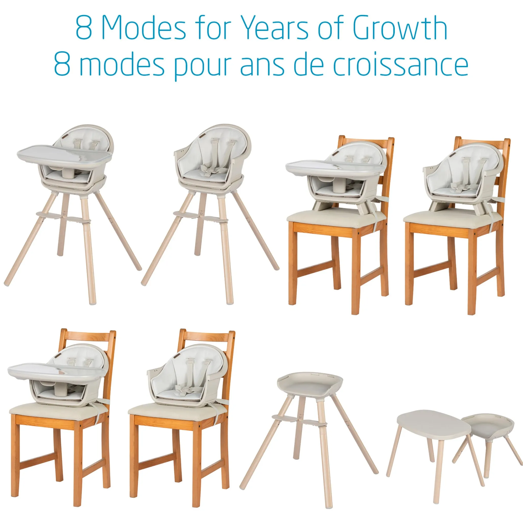 Maxi-cosi High Chairs & Booster Seats|High Chairs & Booster Seats>Moa 8-in-1 High Chair - Classic Oat