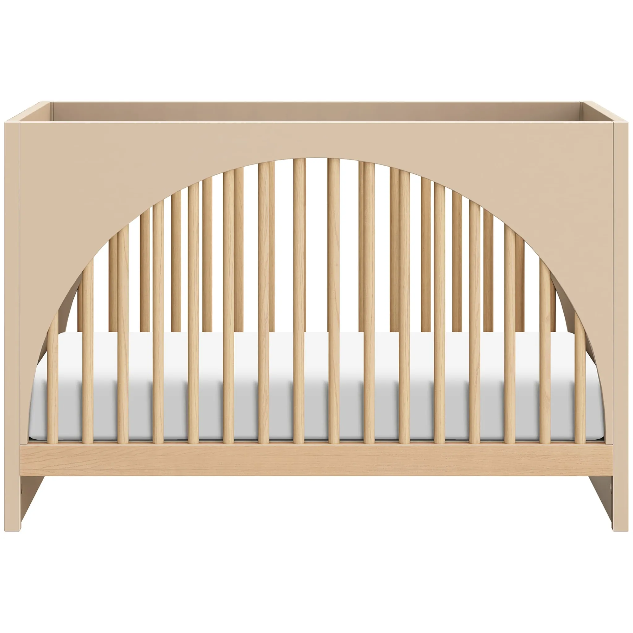 Babyletto Moab 3-in-1 Convertible Crib - Taupe/Ash