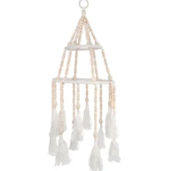 Attitudes Import Mobiles|Mobiles>Mobile Beads and Fringes Ivory