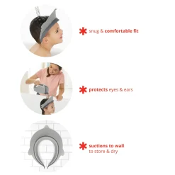 Kids Skip Hop Moby Bath Visor - Grey