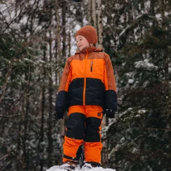 Kids/BOY Rising Sun Outerwear|Snowsuits>Mocha Colorbock Snowsuit 4-14