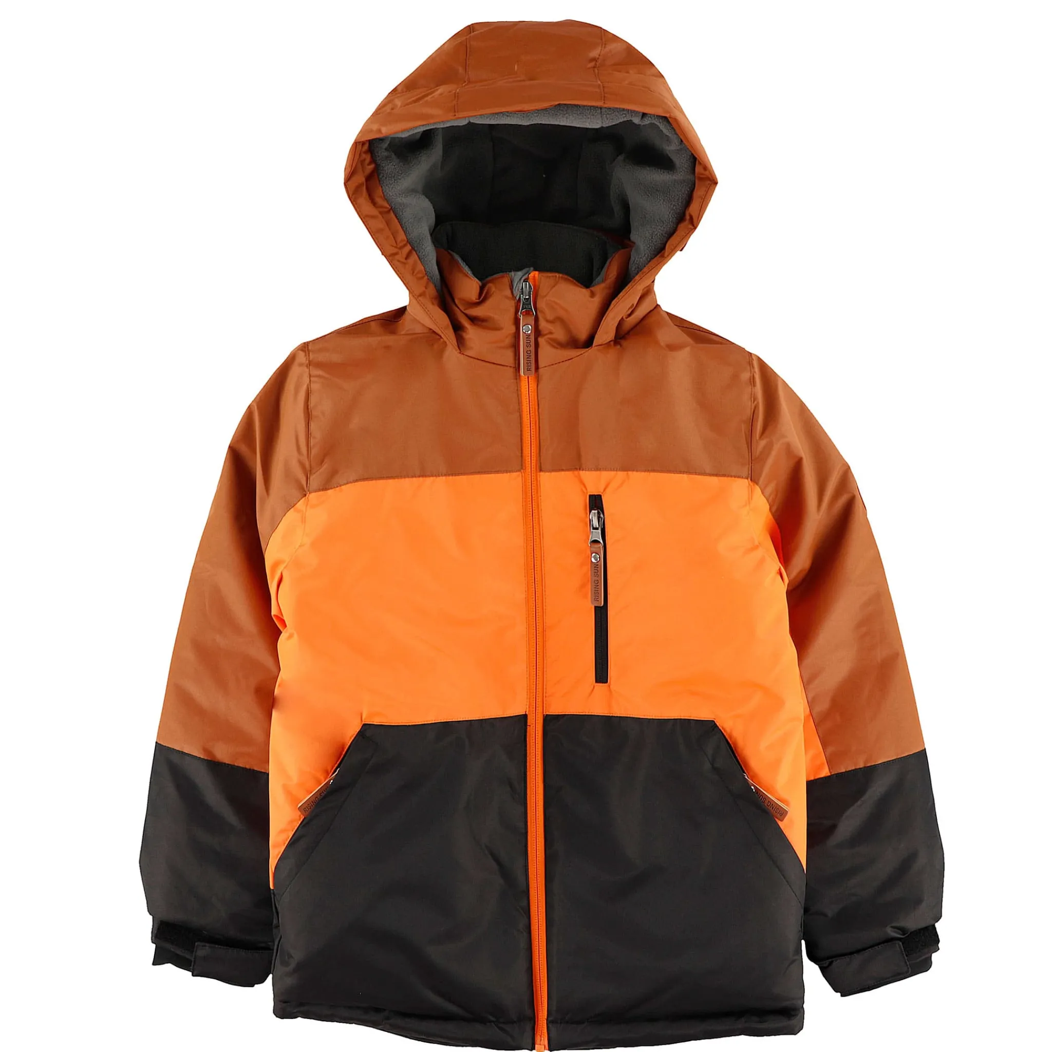 Kids/BOY Rising Sun Outerwear|Snowsuits>Mocha Colorbock Snowsuit 4-14