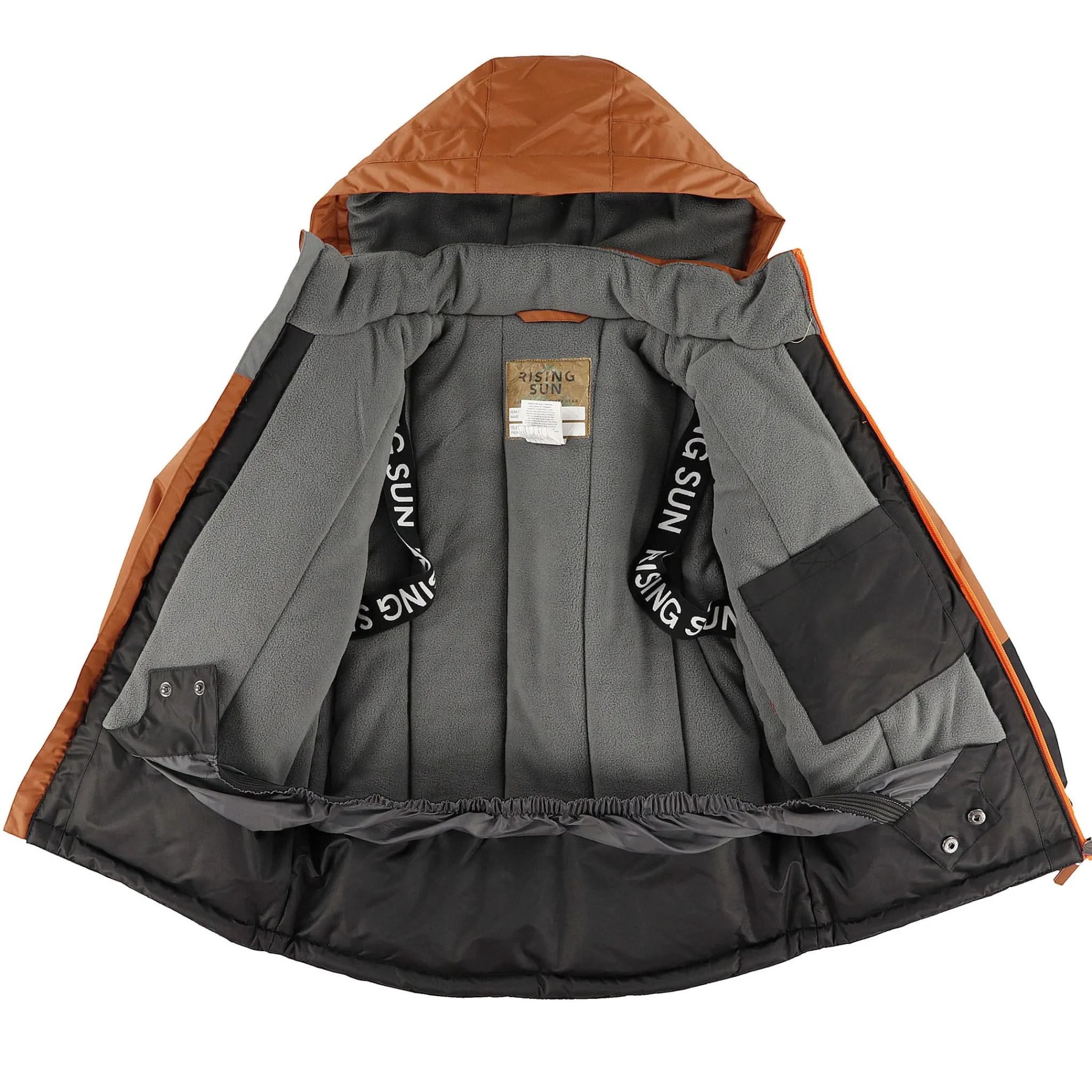 Kids/BOY Rising Sun Outerwear|Snowsuits>Mocha Colorbock Snowsuit 4-14