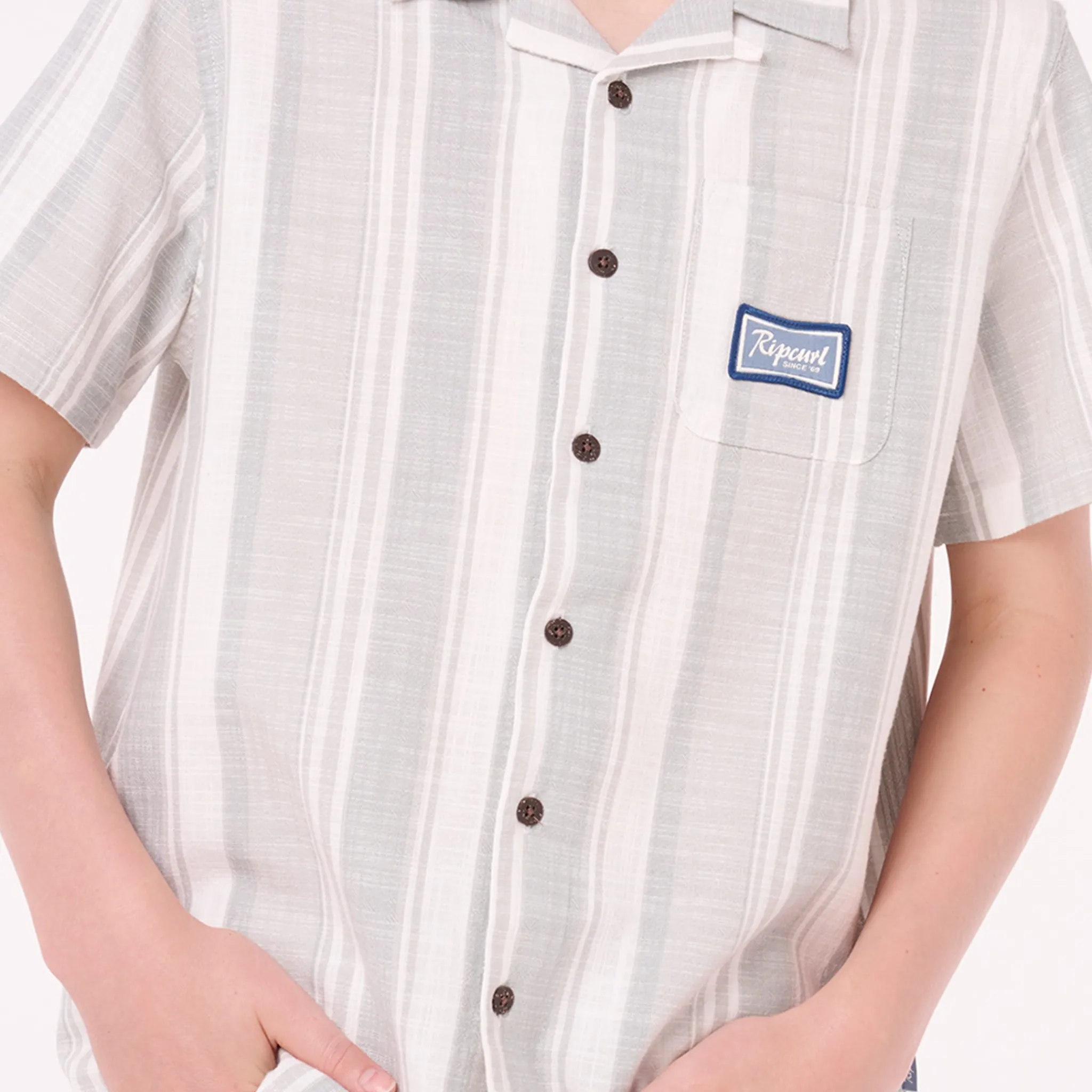Kids/BOY Rip Curl Tops>Mod Cali Stripe Shirt 8-14y