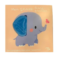 Prologue Baby 0-2 Years|Developmental Toys>Mon Grand Livre-Oreiller Éléphant