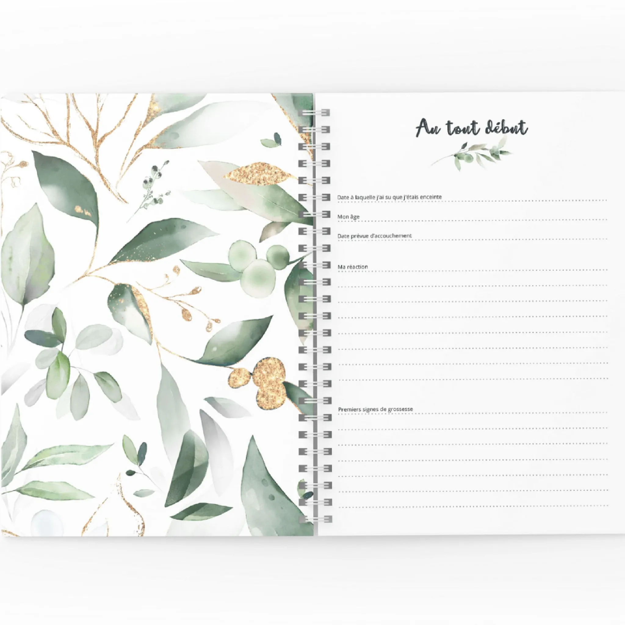 Moments Ancres Baby Memories|Baby Memories>Mon Journal de Grossesse - Feuilles