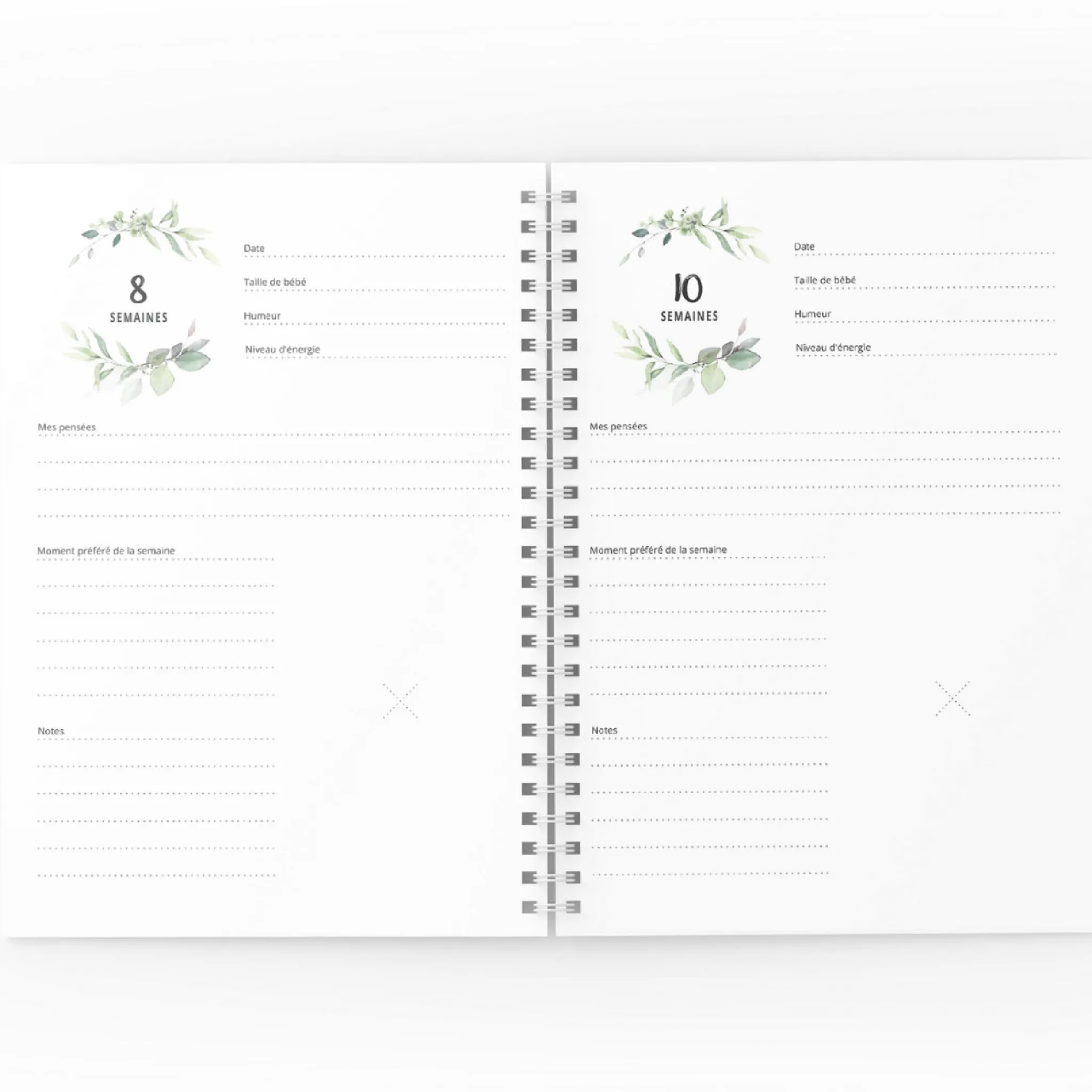 Moments Ancres Baby Memories|Baby Memories>Mon Journal de Grossesse - Feuilles