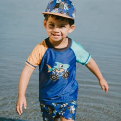 Kids/BOY Deux par Deux Swimsuits>Monster Truck Rashguard 2-6
