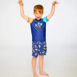 Kids/BOY Deux par Deux Monster Trucks Swim Short 2-6