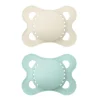 Mam Baby 0-6months Orthodontic Pacifier Matte (2) - Aqua
