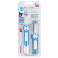 Mam Baby 5months+ Learn to Brush Baby Toothbrushes (2) - Blue