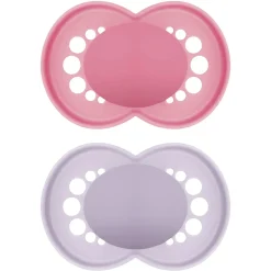 Mam Baby Pacifiers & Clips|Pacifiers & Clips>6-16months Orthodontic Pacifier Matte (2) - Pink
