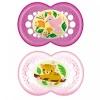 Mam Baby 6months+ Orthodontic Pacifier (2) - Crystal Pink