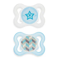 Mam Baby 0-6months Sensitive Skin Mini Air Orthodontic Pacifier - Blue